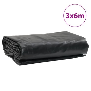 vidaXL Μουσαμάς Ανθρακί 650 γρ./μ.² 3x6 μ.