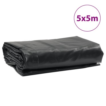 vidaXL Μουσαμάς Ανθρακί 650 γρ./μ.² 5x5 μ.