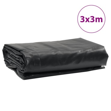 vidaXL Μουσαμάς Ανθρακί 650 γρ./μ.² 3x3 μ.