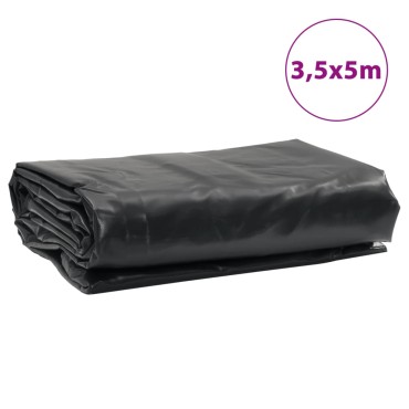 vidaXL Μουσαμάς Ανθρακί 650 γρ./μ.² 3,5x5 μ.