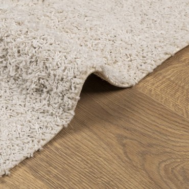 vidaXL Χαλί Shaggy με Ψηλό Πέλος Μοντέρνο Κρεμ 100x200cm