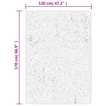 vidaXL Χαλί Shaggy PAMPLONA με Ψηλό Πέλος Μοντέρνο Γκρι 120x170cm