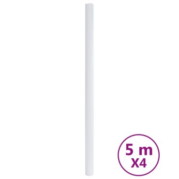 vidaXL Αυτοκόλλητα Επίπλων Ματ Λευκά 90 x 500 εκ. από PVC