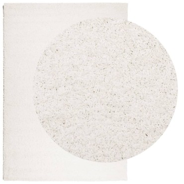 vidaXL Χαλί Shaggy PAMPLONA με Ψηλό Πέλος Μοντέρνο Κρεμ 140x200cm
