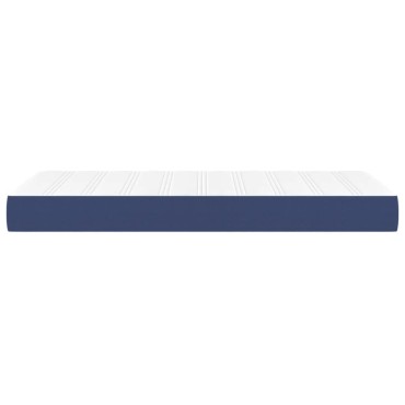 vidaXL Στρώμα με Pocket Springs Μπλε 120x190x20cm Υφασμάτινο 1 τεμ. - Μονό