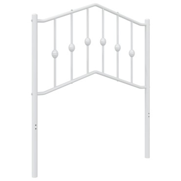 vidaXL Κεφαλάρι Λευκό Μεταλλικό 80x4x98cm 1 τεμ.