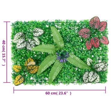  vidaXL Φράχτης 6 τεμ. Πράσινος 40 x 60 εκ. από Τεχνητό Φυτό