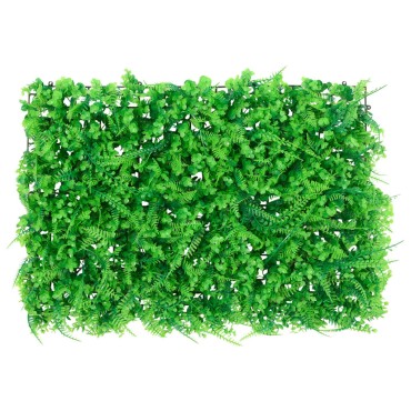  vidaXL Φράχτης 6 τεμ. Πράσινος 40 x 60 εκ. από Τεχνητά Φύλλα Φτέρης