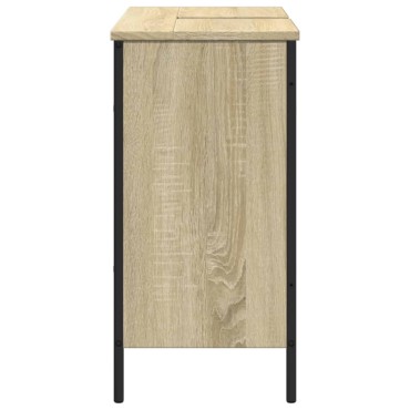 vidaXL Ντουλάπι Νιπτήρα Μπάνιου Sonoma Δρυς 80x30x60cm Επεξ. Ξύλο 1 τεμ.