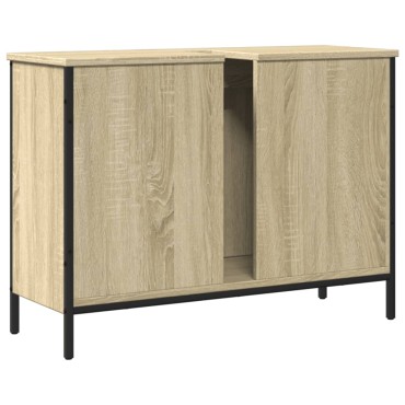 vidaXL Ντουλάπι Νιπτήρα Μπάνιου Sonoma Δρυς 80x30x60cm Επεξ. Ξύλο 1 τεμ.