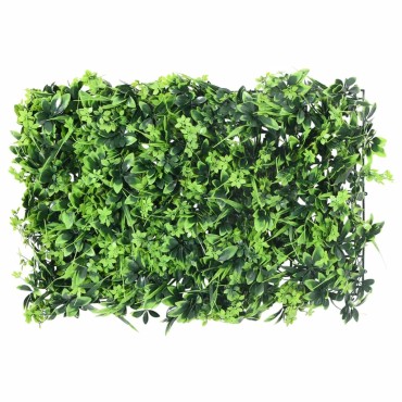  vidaXL Φράχτης 6 Τεμ. Πράσινος 40 x 60 εκ. από Τεχνητά Φύλλα