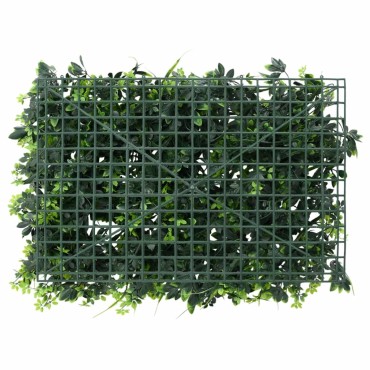  vidaXL Φράχτης 6 Τεμ. Πράσινος 40 x 60 εκ. από Τεχνητά Φύλλα