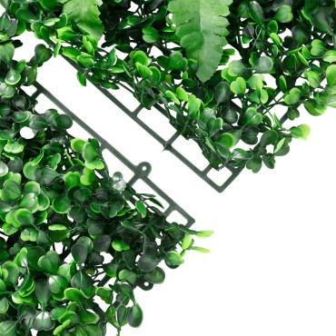  vidaXL Φράχτης 6 τεμ. Πράσινος 40 x 60 εκ. από Τεχνητό Φυτό