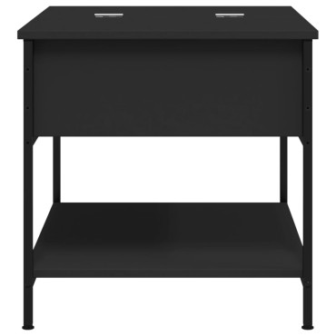 vidaXL Τραπεζάκι Σαλονιού Μαύρο 70x50x50cm Επεξ. Ξύλο/Μέταλλο 1 τεμ.