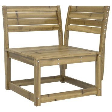 vidaXL Καναπές Κήπου Γωνιακός 73x73x78cm Επεξ. Πεύκου