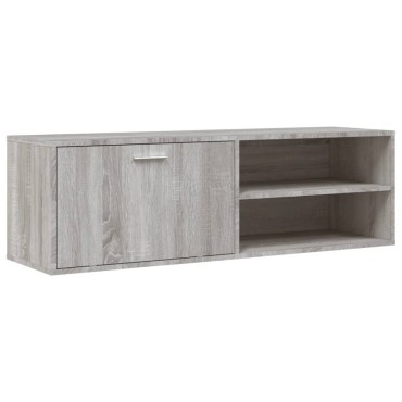 vidaXL Έπιπλο Τηλεόρασης Γκρι Sonoma 120x34x37cm από Επεξ. Ξύλο
