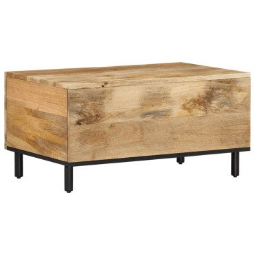 vidaXL Τραπεζάκι Σαλονιού 80x50x40cm από Μασίφ Ξύλο Μάνγκο 1 τεμ.