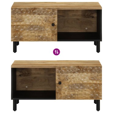 vidaXL Τραπεζάκι Σαλονιού 80x50x40cm από Μασίφ Ξύλο Μάνγκο 1 τεμ.