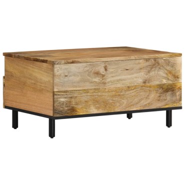 vidaXL Τραπεζάκι Σαλονιού 80x54x40cm από Μασίφ Ξύλο Μάνγκο 1 τεμ.