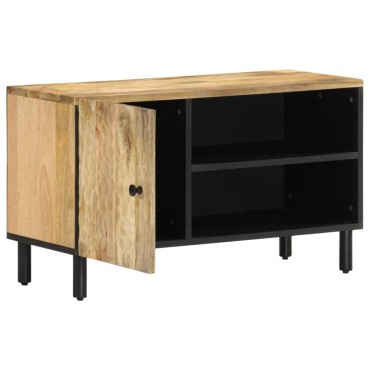 vidaXL Έπιπλο Τηλεόρασης 80x31x46cm από Μασίφ Ξύλο Μάνγκο