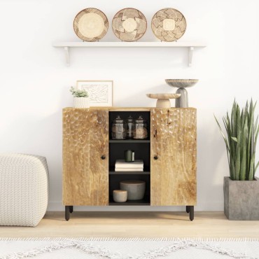 vidaXL Βοηθητικό Ντουλάπι 90x33x75cm από Μασίφ Ξύλο Μάνγκο 1 τεμ.