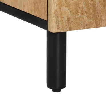 vidaXL Βοηθητικό Ντουλάπι 90x33x75cm από Μασίφ Ξύλο Μάνγκο 1 τεμ.