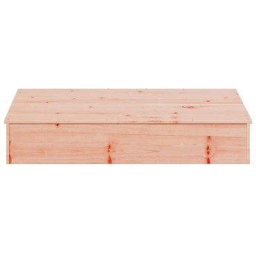vidaXL Αμμοδόχος με Κάλυμμα 111x111x19,5 εκ. Μασίφ Ξύλο Ψευδοτσούγκας