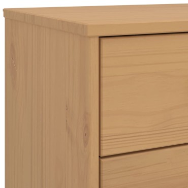 vidaXL Συρταριέρα OLDEN Καφέ από Μασίφ Ξύλο Πεύκου 76,5x39x90cm 1 τεμ.