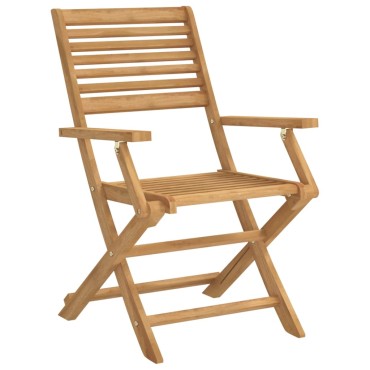 vidaXL Καρέκλες Κήπου Πτυσσόμενες 4 τεμ. 54,5x61,5x86,5cm Μασίφ Ακακία