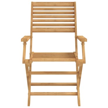vidaXL Καρέκλες Κήπου Πτυσσόμενες 4 τεμ. 54,5x61,5x86,5cm Μασίφ Ακακία