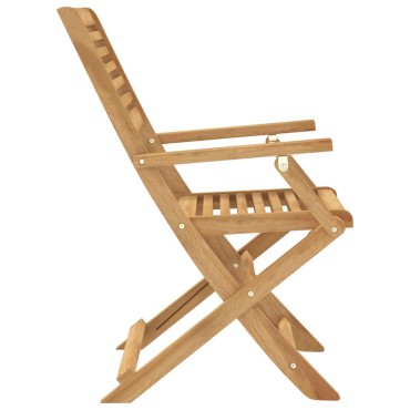 vidaXL Καρέκλες Κήπου Πτυσσόμενες 4 τεμ. 54,5x61,5x86,5cm Μασίφ Ακακία