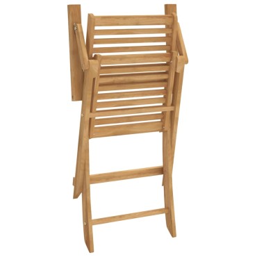 vidaXL Καρέκλες Κήπου Πτυσσόμενες 4 τεμ. 54,5x61,5x86,5cm Μασίφ Ακακία