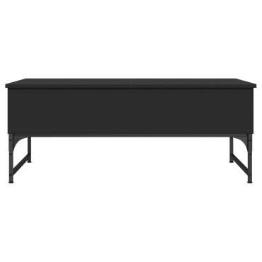 vidaXL Τραπεζάκι Σαλονιού Μαύρο 100x50x40cm Επ. Ξύλο & Μέταλλο 1 τεμ.