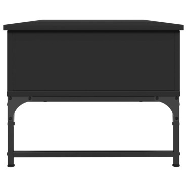 vidaXL Τραπεζάκι Σαλονιού Μαύρο 100x50x40cm Επ. Ξύλο & Μέταλλο 1 τεμ.