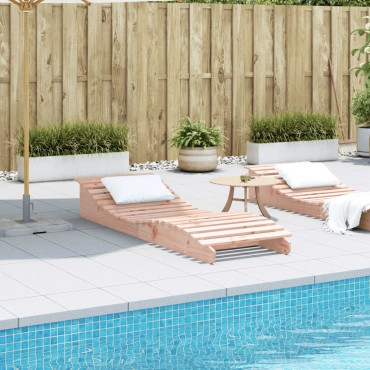 vidaXL Ξαπλώστρα 205x60x31,5cm από Μασίφ Ξύλο Ψευδοτσούγκας 1 τεμ.