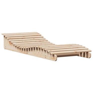 vidaXL Ξαπλώστρα 205x80x31,5cm από Μασίφ Ξύλο Πεύκου 1 τεμ.