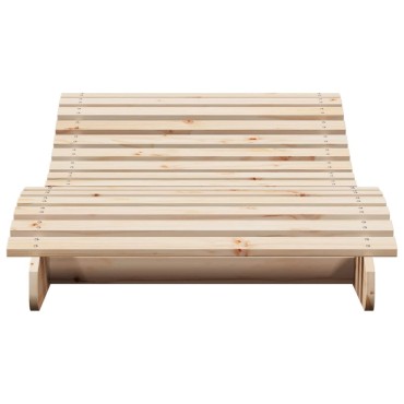 vidaXL Ξαπλώστρα 205x80x31,5cm από Μασίφ Ξύλο Πεύκου 1 τεμ.