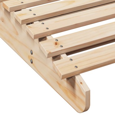vidaXL Ξαπλώστρα 205x80x31,5cm από Μασίφ Ξύλο Πεύκου 1 τεμ.