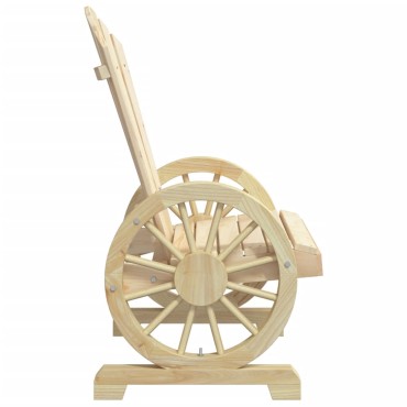vidaXL Καρέκλα Κήπου Adirondack από Μασίφ Ξύλο Ελάτης 63x62x99cm 1 τεμ. Γωνιακός