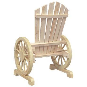 vidaXL Καρέκλα Κήπου Adirondack από Μασίφ Ξύλο Ελάτης 63x62x99cm 1 τεμ. Γωνιακός
