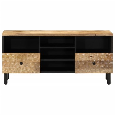 vidaXL Έπιπλο Τηλεόρασης 100x33x46cm από Μασίφ Ξύλο Μάνγκο
