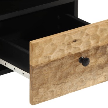 vidaXL Έπιπλο Τηλεόρασης 100x33x46cm από Μασίφ Ξύλο Μάνγκο