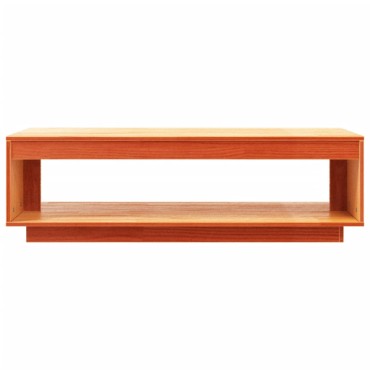 vidaXL Τραπεζάκι Σαλονιού Καφέ Κεριού 110x50x33,5cm Μασίφ Ξύλο Πεύκου 1 τεμ.