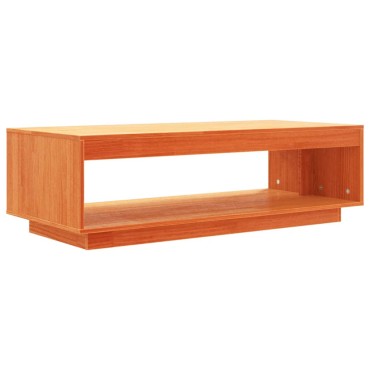 vidaXL Τραπεζάκι Σαλονιού Καφέ Κεριού 110x50x33,5cm Μασίφ Ξύλο Πεύκου 1 τεμ.