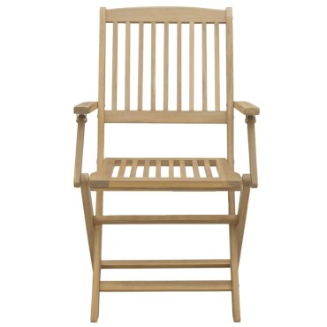 vidaXL Καρέκλες Κήπου Πτυσσόμενες 4 τεμ. 57,5x54,5x90cm Μασίφ Ακακία