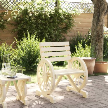 vidaXL Καρέκλα Κήπου 58x58x78,5cm από Μασίφ Ξύλο Ελάτης
