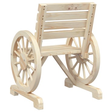 vidaXL Καρέκλα Κήπου 58x58x78,5cm από Μασίφ Ξύλο Ελάτης
