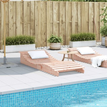 vidaXL Ξαπλώστρα 205x80x31,5cm από Μασίφ Ξύλο Ψευδοτσούγκας 1 τεμ.