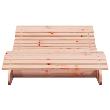 vidaXL Ξαπλώστρα 205x80x31,5cm από Μασίφ Ξύλο Ψευδοτσούγκας 1 τεμ.