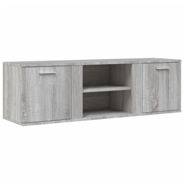 vidaXL Έπιπλο Τηλεόρασης Γκρι Sonoma 120x34x37cm από Επεξ. Ξύλο